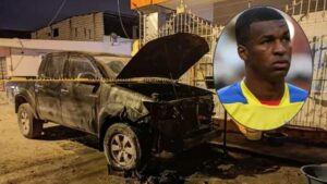 Lee más sobre el artículo Frickson Erazo sufre atentado: queman camioneta del exfutbolista y disparan contra su casa￼
