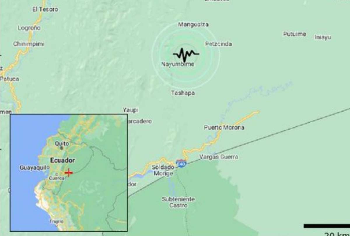 En este momento estás viendo Se registró un sismo cerca de Sucúa, Morona Santiago