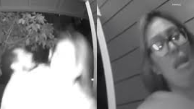 VIDEO | Los angustiantes segundos en que una mujer fue secuestrada mientras pedía ayuda por la cámara de un timbre