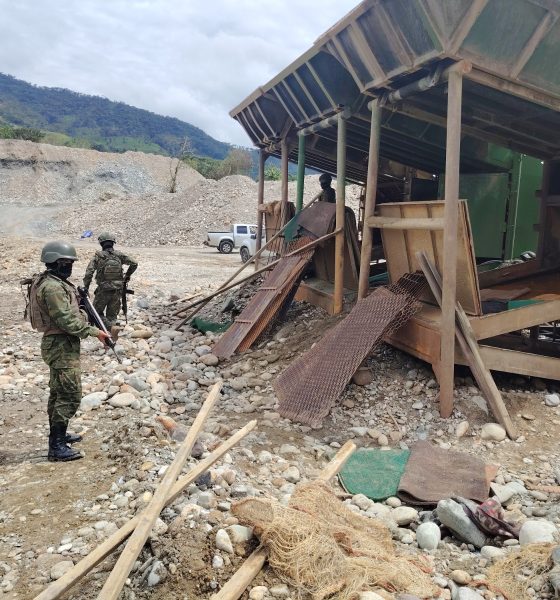 Operativo militar conjunto combate la minería ilegal en la provincia de Zamora Chinchipe