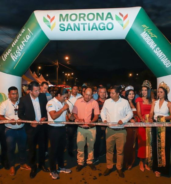 Prefectura de Morona Santiago entrego importante obra de asfaltado en Sucúa y anunció plan vial para zonas rurales