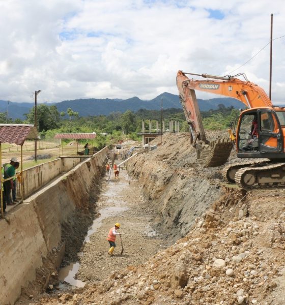 Nangaritza impulsa el desarrollo con el inicio del proyecto de alcantarillado pluvial para Guayzimi