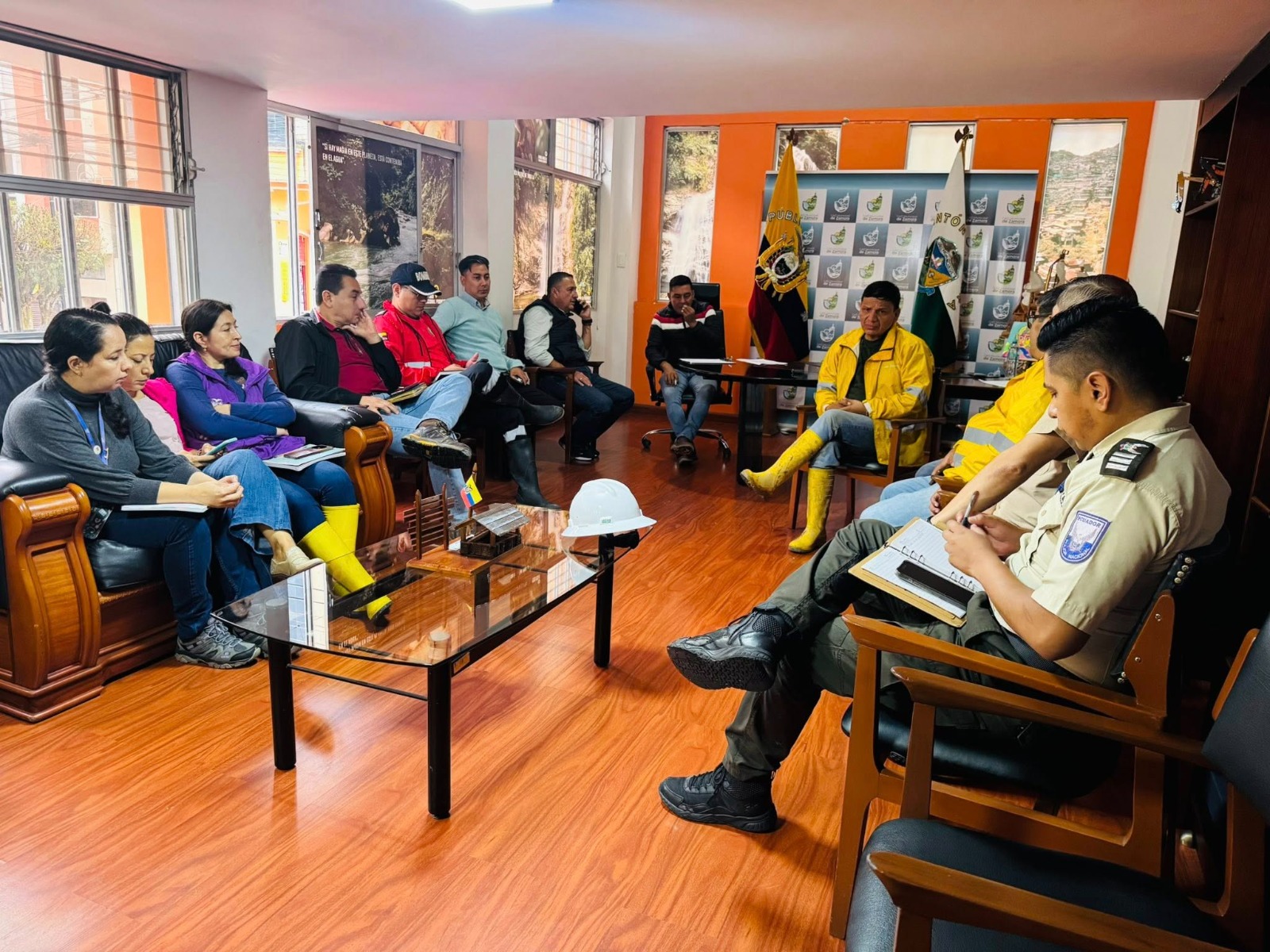 ́COE cantonal de Zamora se reunió para tomar acciones tras fuertes lluvias