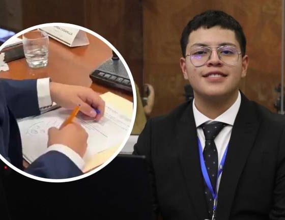 Dominique Serrano, el asambleísta que se hizo tendencia por dibujar durante una sesión