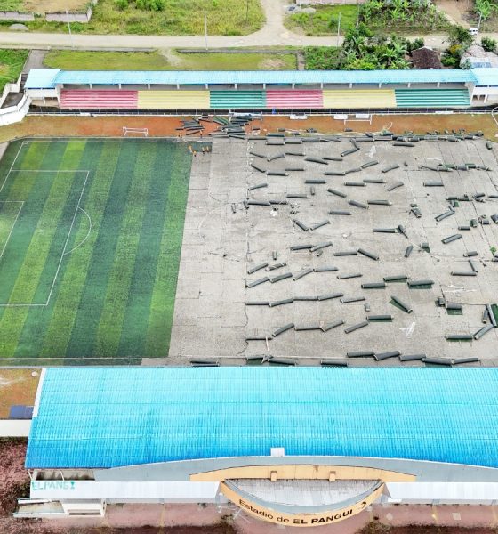 Estadio Municipal de El Pangui se renueva