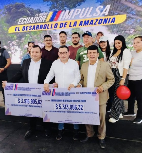 ST-CTEA entrega financiamiento histórico al cantón Zamora para obra vial y urbana integral