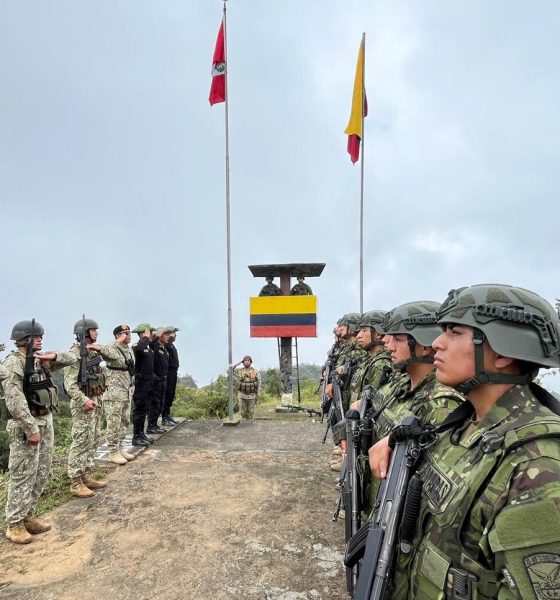 Ejército Ecuatoriano y Ejército del Perú fortalecen lazos de cooperación en ceremonia binacional en Zamora Chinchipe