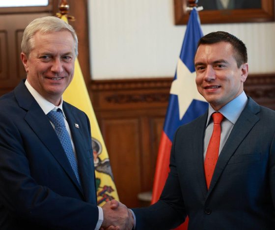 El presidente electo de Chile, José Antonio Kast, se reunió con Noboa en Carondelet para hablar de seguridad y migración