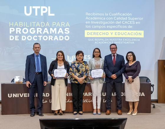 UTPL obtiene Cualificación Académica con Calidad Superior en Investigación en Educación y Derecho