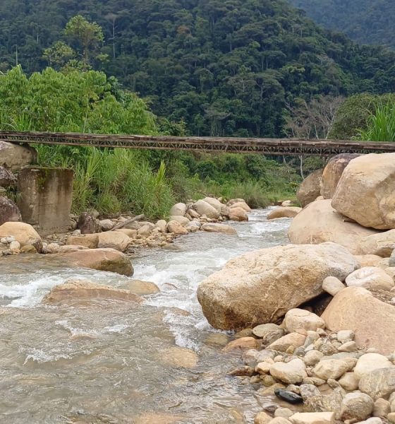 Inicio la construcción del puente peatonal en San Vicente de la Pituca Alto