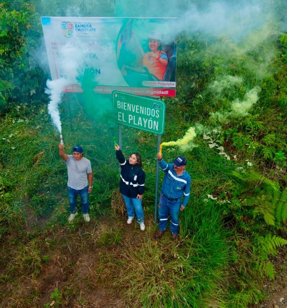 Prefectura entrega histórica vía Santa Cecilia–El Playón en Paquisha