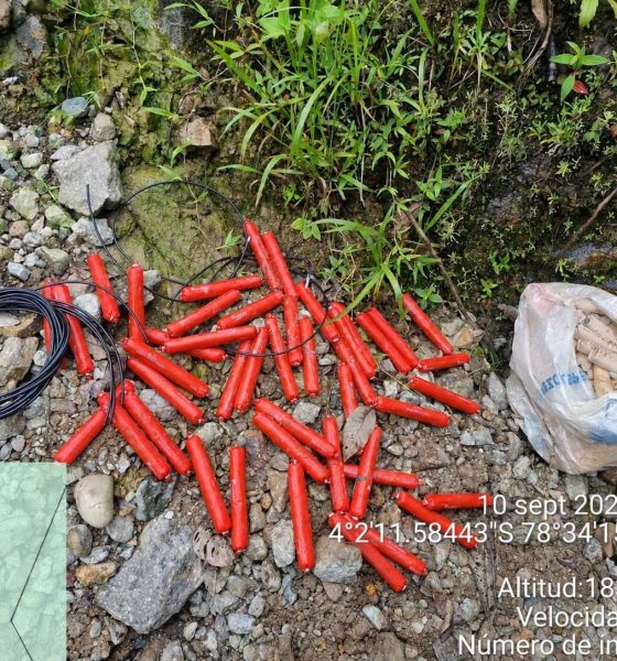 Operativo militar en Chinapintza neutraliza explosivos vinculados a minería ilegal